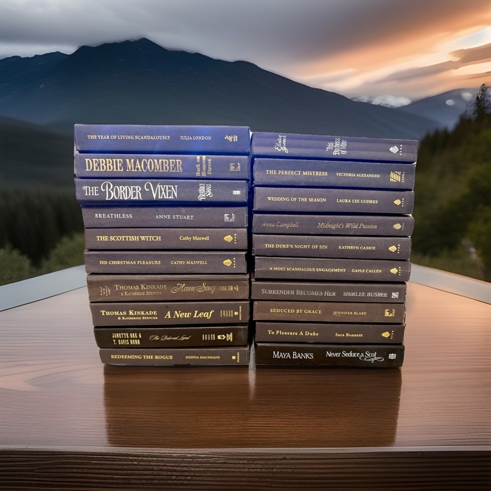 Lot of 20 Romance Fiction Hardcover Books Assorted Authors No Dust Jackets (9)